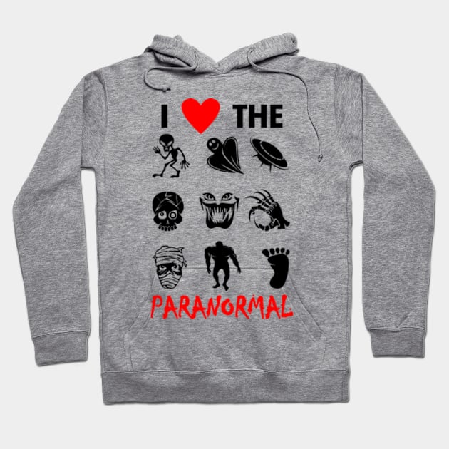 Paranormal The Unknown Slogan For Ghost Lovers Aliens Believer And Ghost Hunters Hoodie by BoggsNicolas